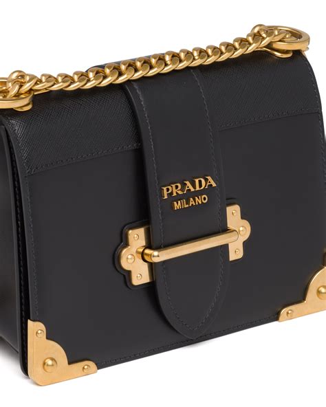 prada bag cahier|Prada cahier shoulder bag black.